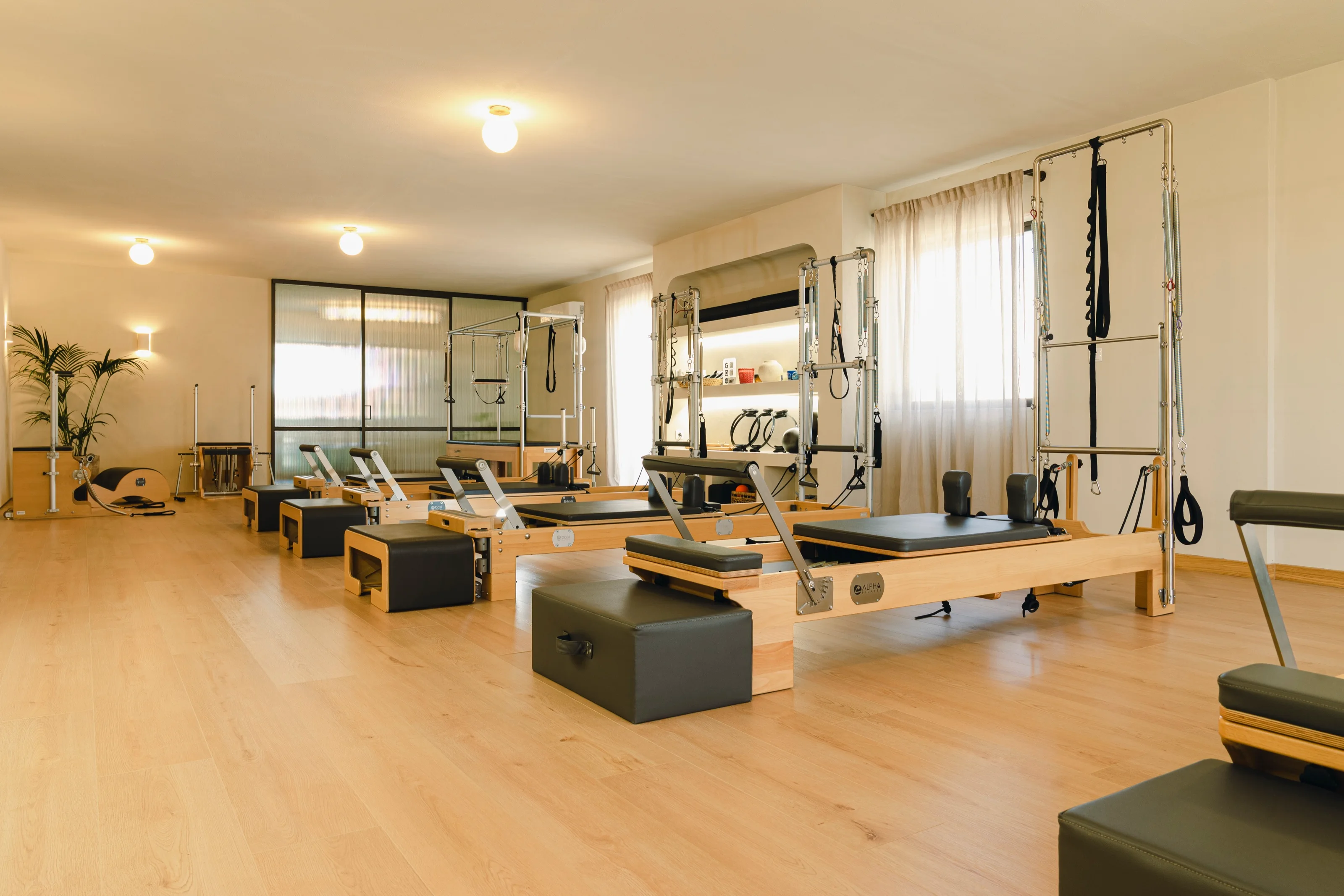 Pilates reformer studio at Eight