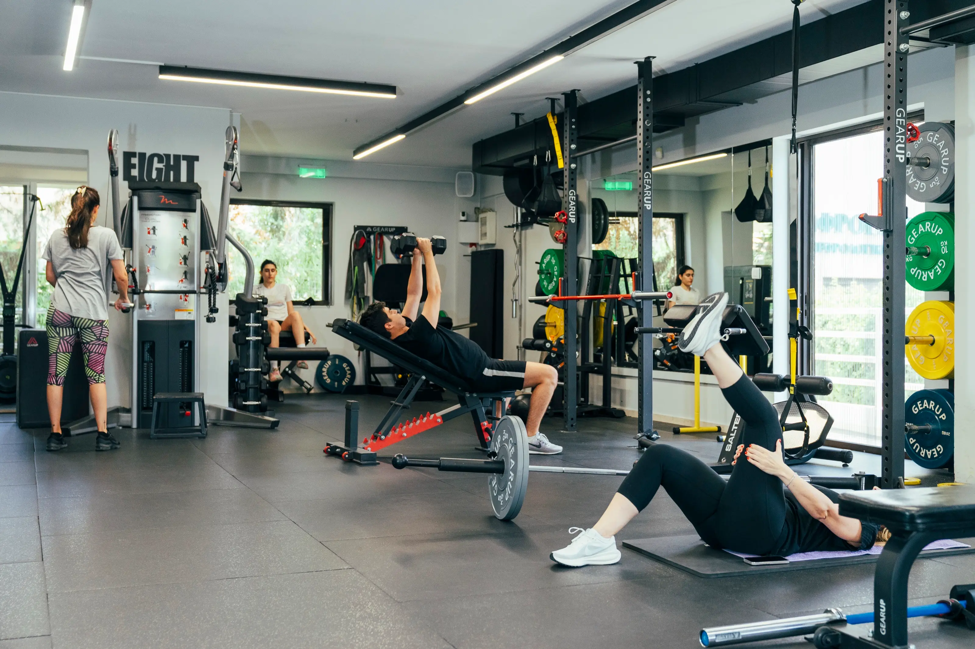 Training area at Eight